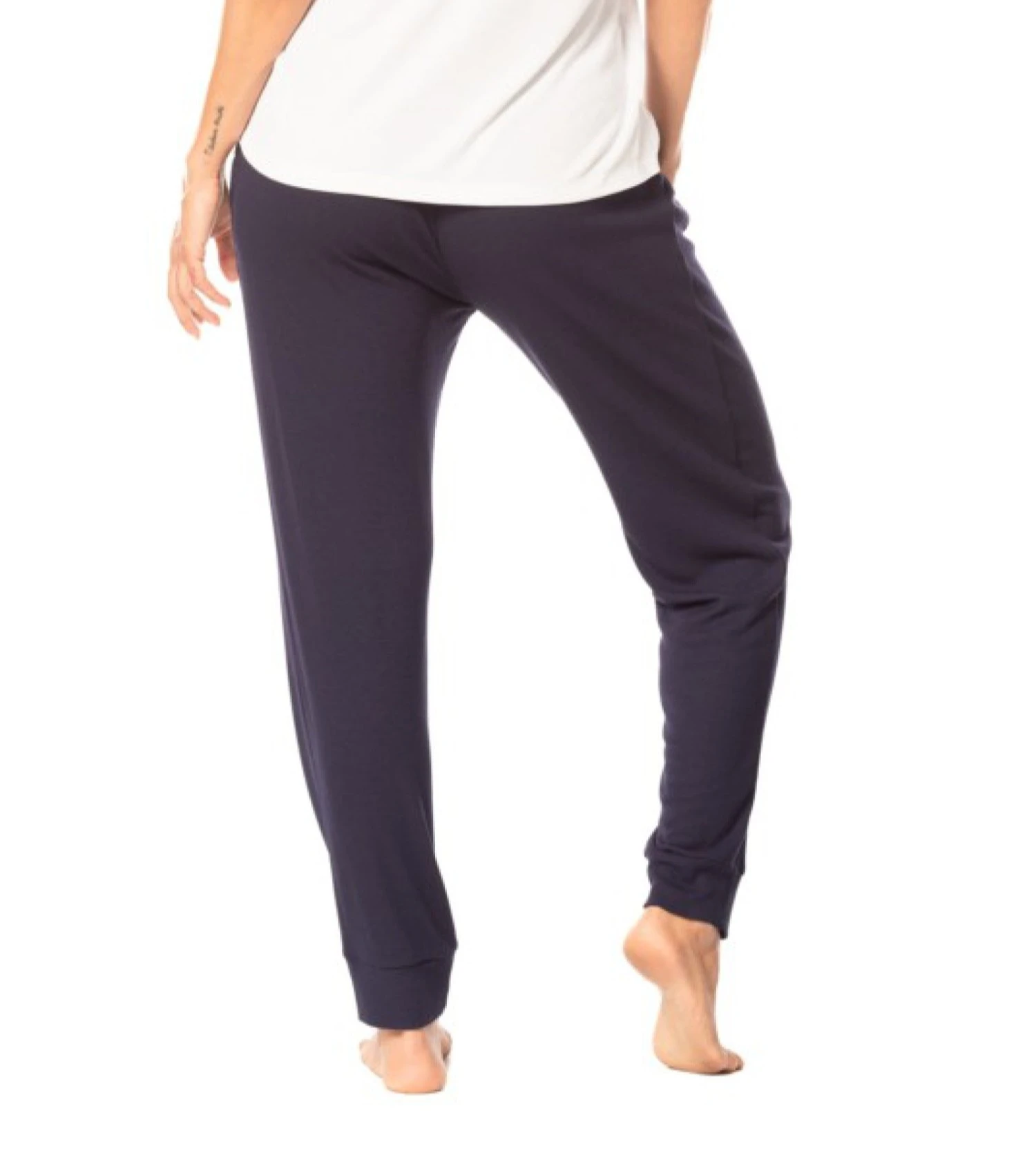 Pantalon Jogging En Viscose MARINE 2 Pantalon Jogging En Viscose MARINE – Image 2