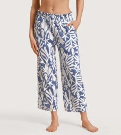 Calida Pantalon Favourites Coast Marine Water Blue -Calida Soldes pantalon pour femme 427 marine water blue 2