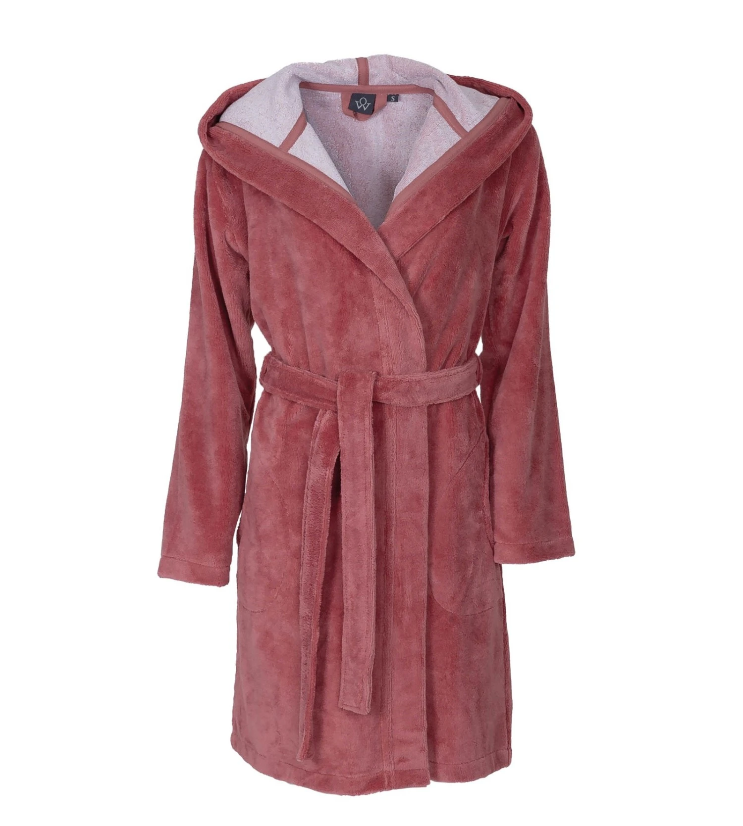 Peignoir Capuche Bamboo Rosewood 2 Peignoir Capuche Bamboo Rosewood – Image 2