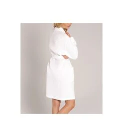 Peignoir Court Mixte Thalasso BLANC -Calida Soldes peignoir court mixte thalasso blanc 3