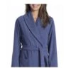 Peignoir Long En Coton Pour Femme Deep Cobalt