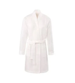 Peignoir Mixte Nid D'abeille 100cm Blanc