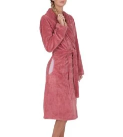 Peignoir Velours Bamboo Rosewood