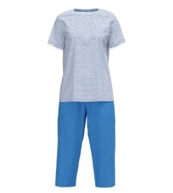 Calida Pyjama Corsaire Spring Nights Azurit Blue