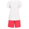 Calida Pyjama été En Coton Imprimé Cerises Fruity Dreams Red Glow