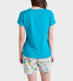 Pyjama Court Pour Femme Couleur D'huile -Calida Soldes pyjama court pour femme 295 couleur d huile 2