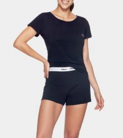 Eden Park Pyjama été Femme En Coton Marine