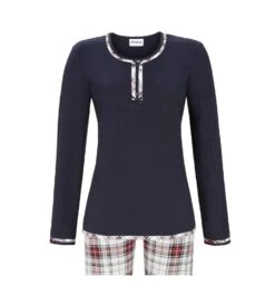 Pyjama Femme Tartan écossais Dark Navy