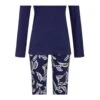 Pyjama Long Imprimé Feuillage Night