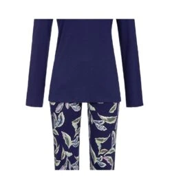 Pyjama Long Imprimé Feuillage Night
