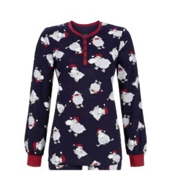Pyjama Resserré Moutons De Noël Night 6 Pyjama Resserré Moutons De Noël Night -Calida Soldes pyjama resserre moutons de noel 286 night 2