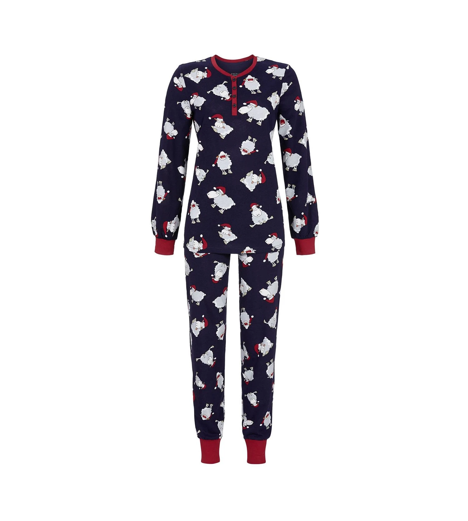 Pyjama Resserré Moutons De Noël Night 1 Pyjama Resserré Moutons De Noël Night