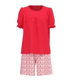 Calida Pyjama Short Easter Nights Red Glow