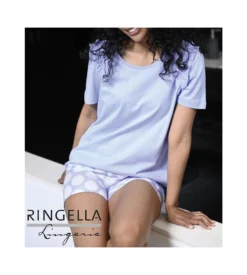 Pyjashort à Pois Pour Femme Ski