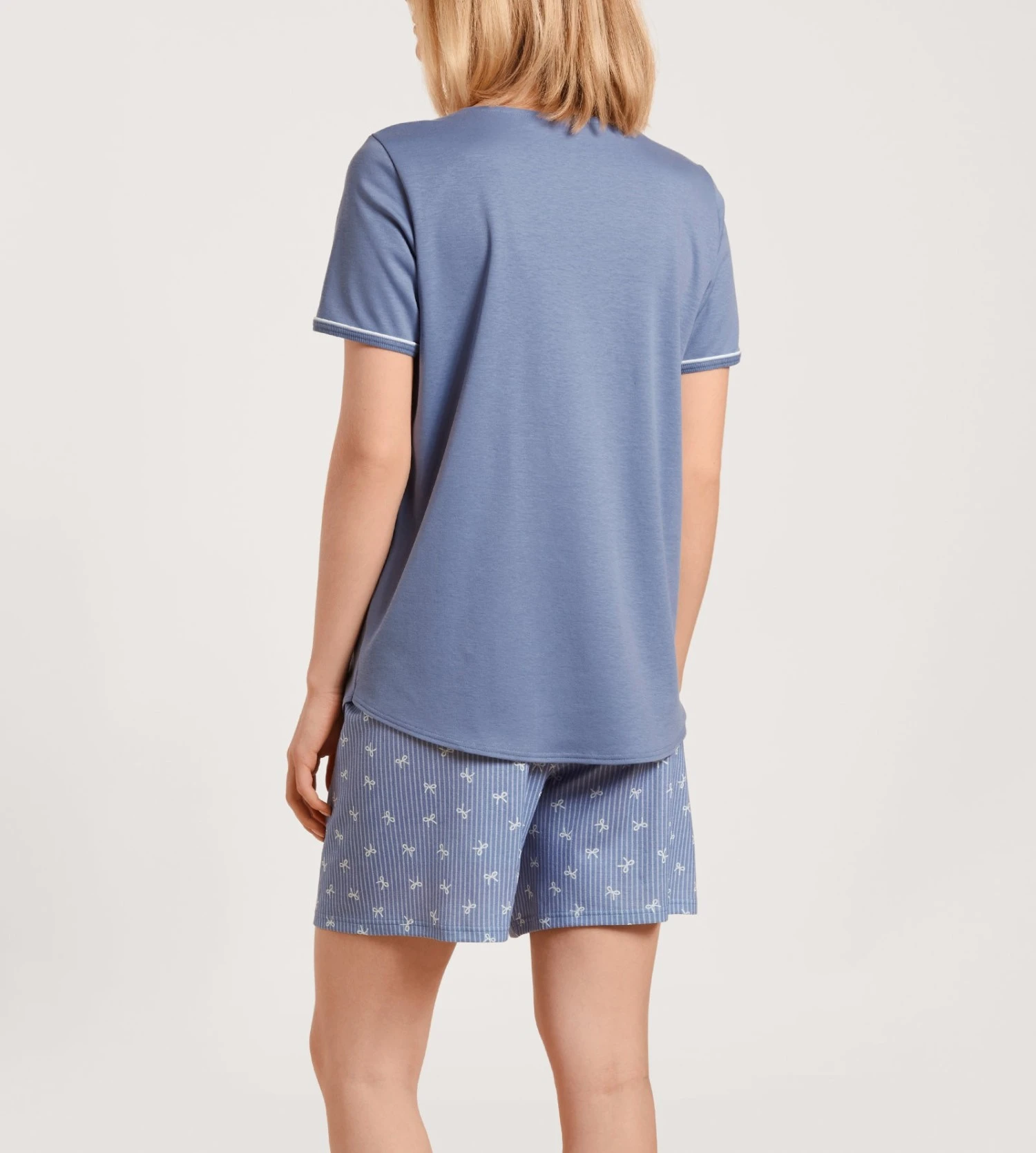 Calida Pyjashort Pour Femme Provence Blue 3 Calida Pyjashort Pour Femme Provence Blue – Image 3