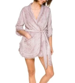 Robe De Chambre Courte En Pilou Lilac Haze