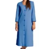 Robe De Chambre Manches 3/4 Bleu Denim