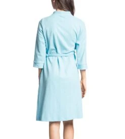 Robe De Chambre Manches 3/4 BLEU