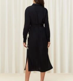 Triumph Robe Longue Boutonnée Thermal Mywear GRIS/NOIR -Calida Soldes robe longue boutonnee mywear m014 gris noir 2