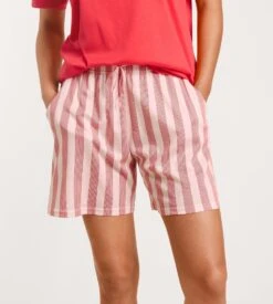 Calida Short D'intérieur Rayé Favourites Fruits Red Glow -Calida Soldes short d interieur pour femme 136 red glow 4