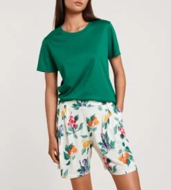 Calida Short Femme Favourites Fruits Star White -Calida Soldes short femme imprime 910 star white 2