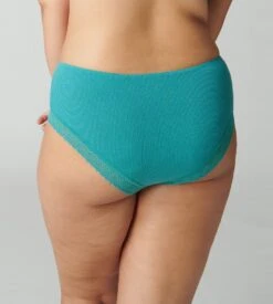 Simone Perele Shorty à Fines Côtes Eugenie Bleu Saline -Calida Soldes shorty a fines cotes eugenie bleu saline 515 5