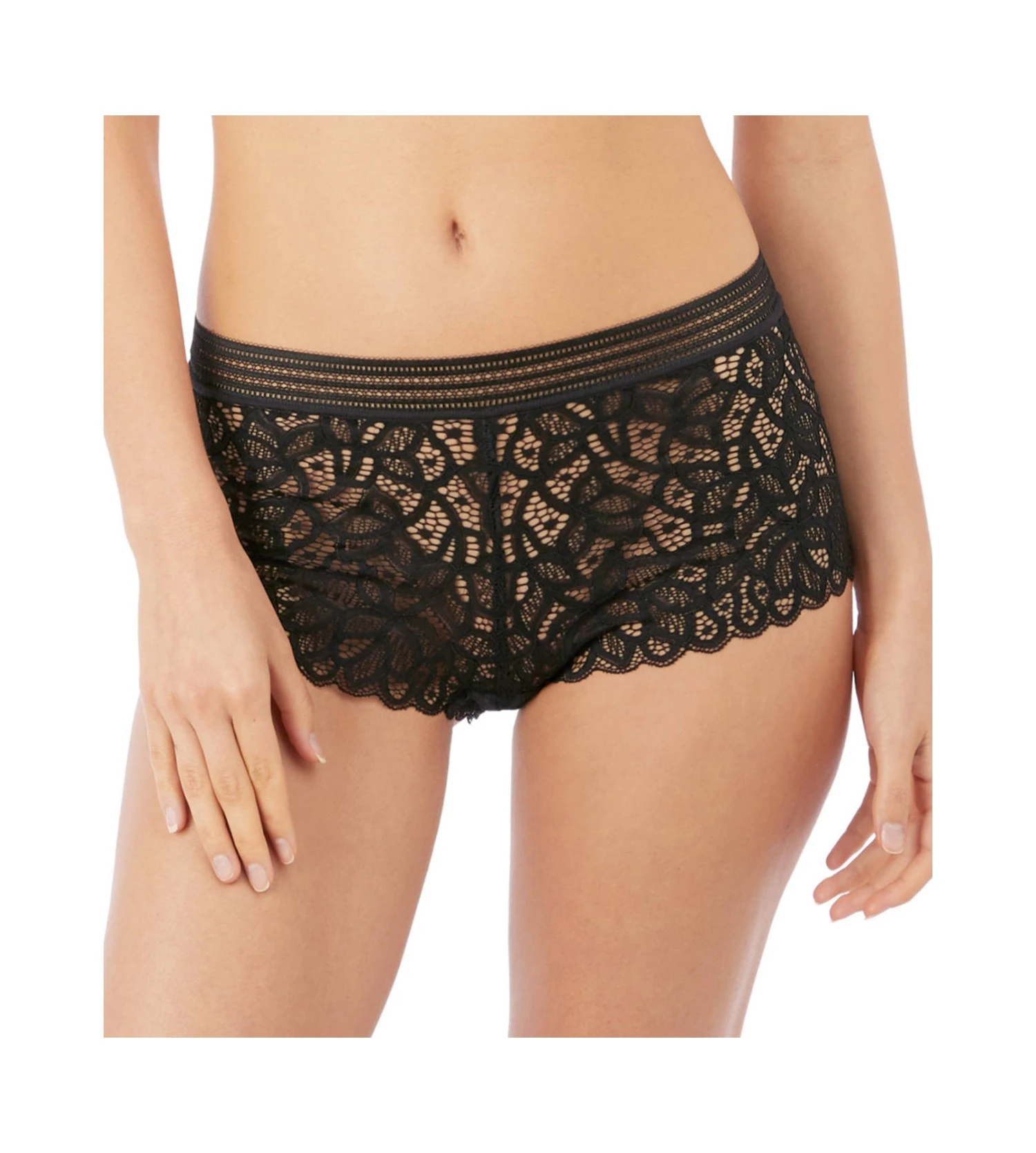 Wacoal Shorty En Dentelle Raffine NOIR 2 Wacoal Shorty En Dentelle Raffine NOIR – Image 2