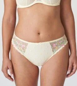 PRIMA DONNA Slip Brésilien Brodé Sedaine French Vanilla -Calida Soldes slip bresilien brode sedaine french vanilla 5