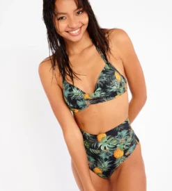 Banana Moon Slip De Bain Taille Haute Réglable Noir KAE01