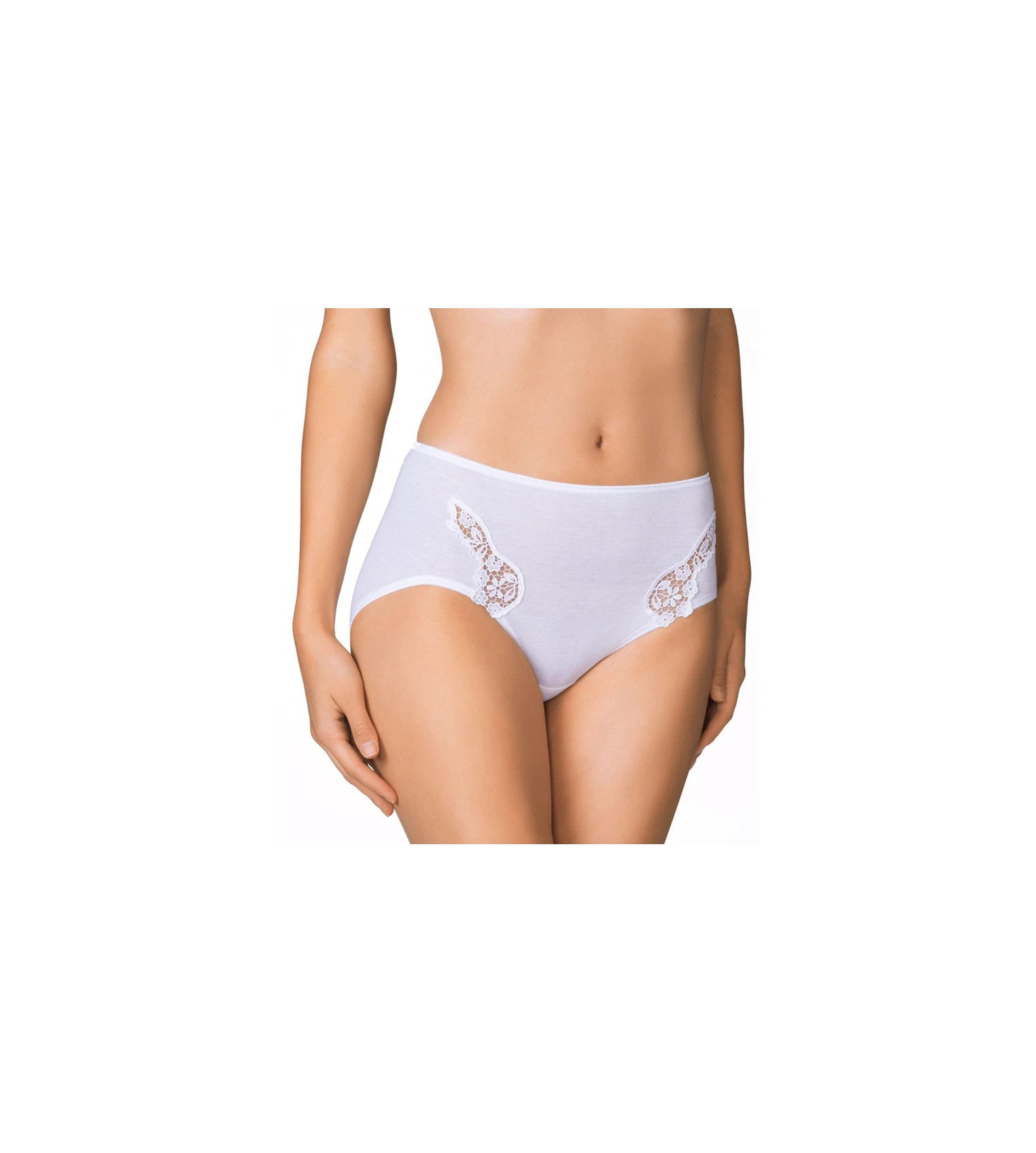 Calida Slip Midi En Coton Feminin Sense BLANC 1 Calida Slip Midi En Coton Feminin Sense BLANC