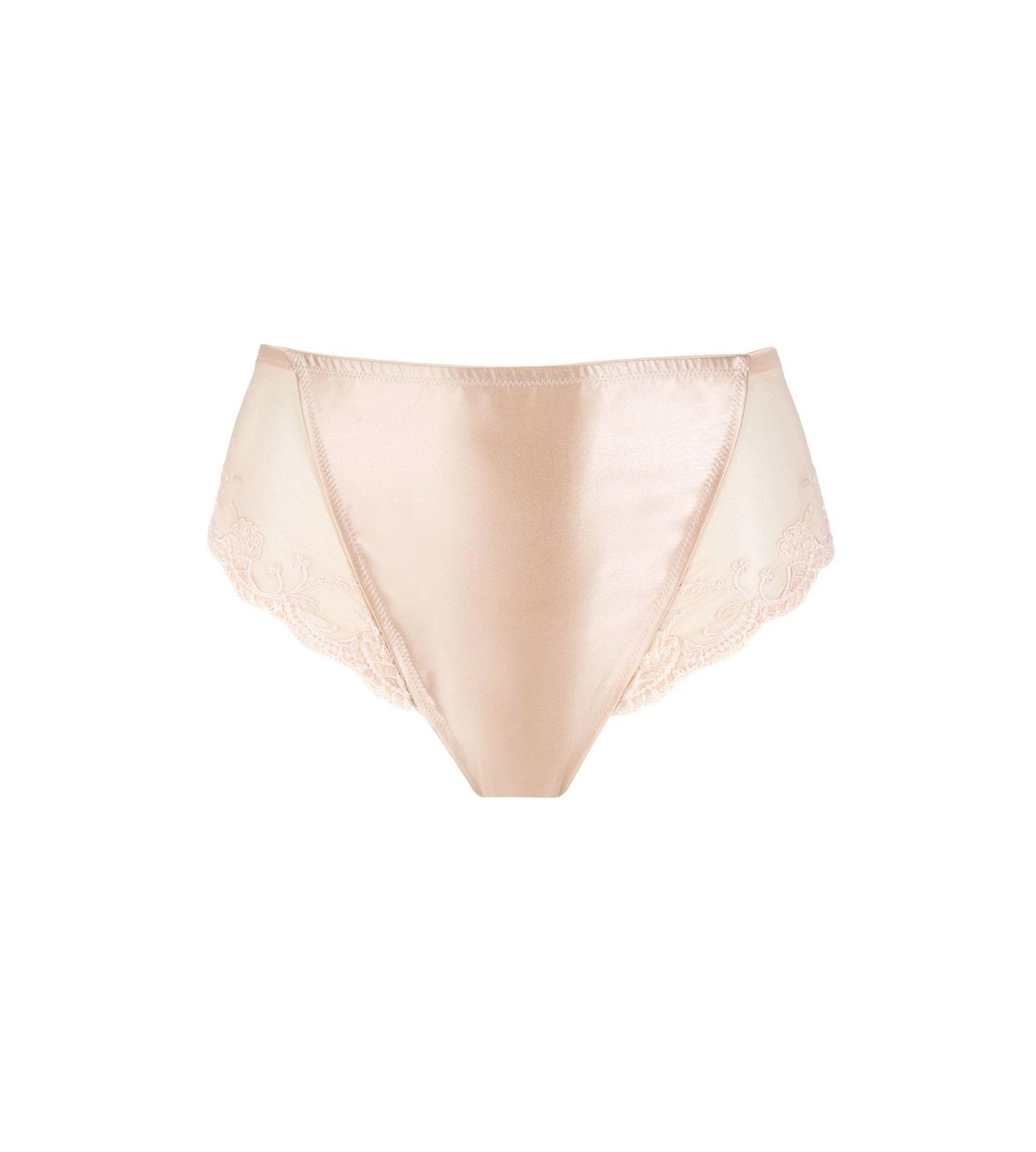 Slip Taille Haute Splendeur Soie NUDE 1 Slip Taille Haute Splendeur Soie NUDE