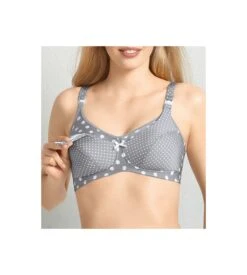 ANITA Soutien-gorge Allaitement Polka Dot TAUPE -Calida Soldes soutien gorge allaitement polka dot taupe 2