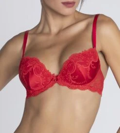 Soutien-gorge Coques Splendeur Soie Rouge 10 Soutien-gorge Coques Splendeur Soie Rouge -Calida Soldes soutien gorge coques splendeur soie rouge 3