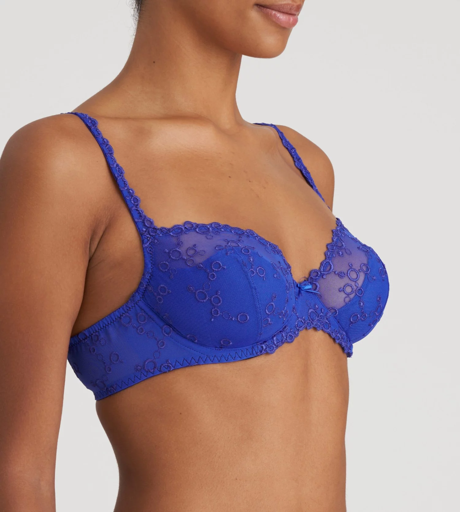 MARIE JO Soutien-gorge Demi-mousse Plongeant Nellie Bleu Electrique 2 MARIE JO Soutien-gorge Demi-mousse Plongeant Nellie Bleu Electrique – Image 2