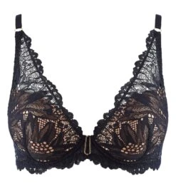 Aubade Soutien-gorge Plunge Flowermania Noir