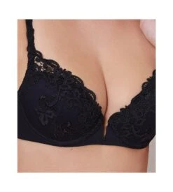 Simone Perele Soutien-gorge Push-up Saga Noir -Calida Soldes soutien gorge push up saga noir 016 2