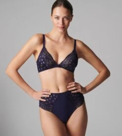 Simone Perele Soutien-gorge Triangle Sans Armatures Aimée Minuit -Calida Soldes soutien gorge triangle sans armatures aimee minuit 3