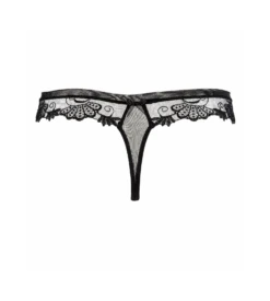 Calida Soldes -Calida Soldes string dressing floral noir 1