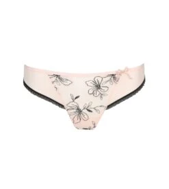 MARIE JO String En Tulle Brodé Noorah Black & Blush