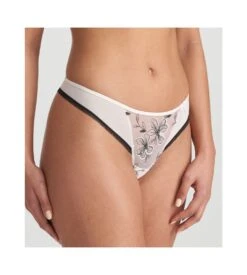 MARIE JO String En Tulle Brodé Noorah Black & Blush 10 MARIE JO String En Tulle Brodé Noorah Black & Blush -Calida Soldes string en tulle brode noorah black blush 3