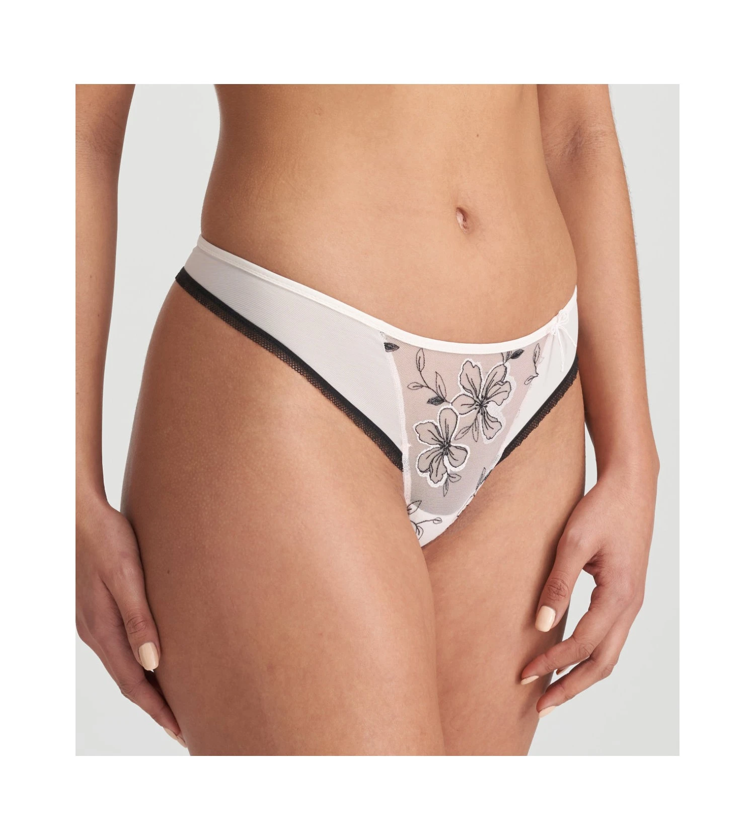 MARIE JO String En Tulle Brodé Noorah Black & Blush 4 MARIE JO String En Tulle Brodé Noorah Black & Blush – Image 4