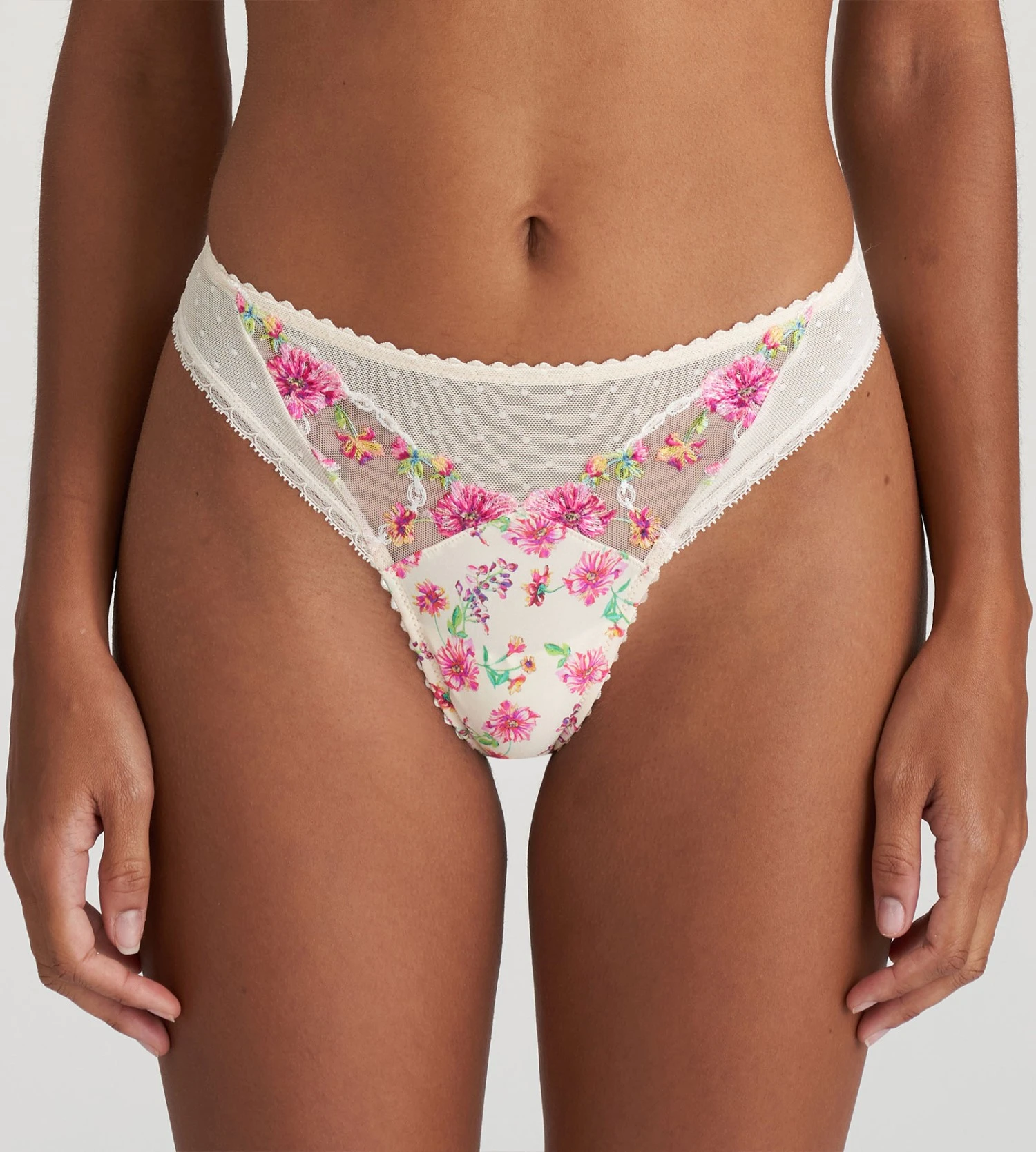 MARIE JO String Tanga Chen PEARLED IVORY 2 MARIE JO String Tanga Chen PEARLED IVORY – Image 2