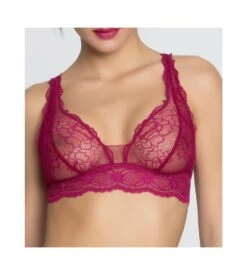 Sublime En Dentelle - Soutien-gorge Sans Armatures Fuchsia Sublime -Calida Soldes sublime en dentelle sans armatures fuchsia sublime 4