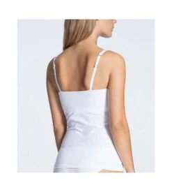 Calida Tank Top Brassière Natural Comfort BLANC 01 -Calida Soldes tank top brassiere natural comfort blanc 01 2
