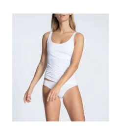 Calida Tank Top Brassière Natural Comfort BLANC 01 -Calida Soldes tank top brassiere natural comfort blanc 01 4