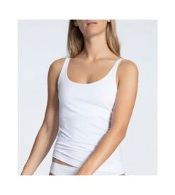 Calida Tank Top Brassière Natural Comfort BLANC 01 -Calida Soldes tank top brassiere natural comfort blanc 01 5