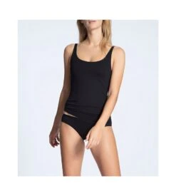 Calida Tank Top Brassière Natural Comfort NOIR 992 -Calida Soldes tank top brassiere natural comfort noir 992 2