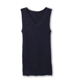 Calida Top Laine Et Soie Bretelles Larges 339 DARK LAPIS BLUE