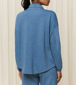 Triumph Veste D'intérieur Zippée THERMAL Blue Combination -Calida Soldes veste d interieur zippee 0032 blue combination 2