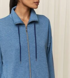 Triumph Veste D'intérieur Zippée THERMAL Blue Combination -Calida Soldes veste d interieur zippee 0032 blue combination 3
